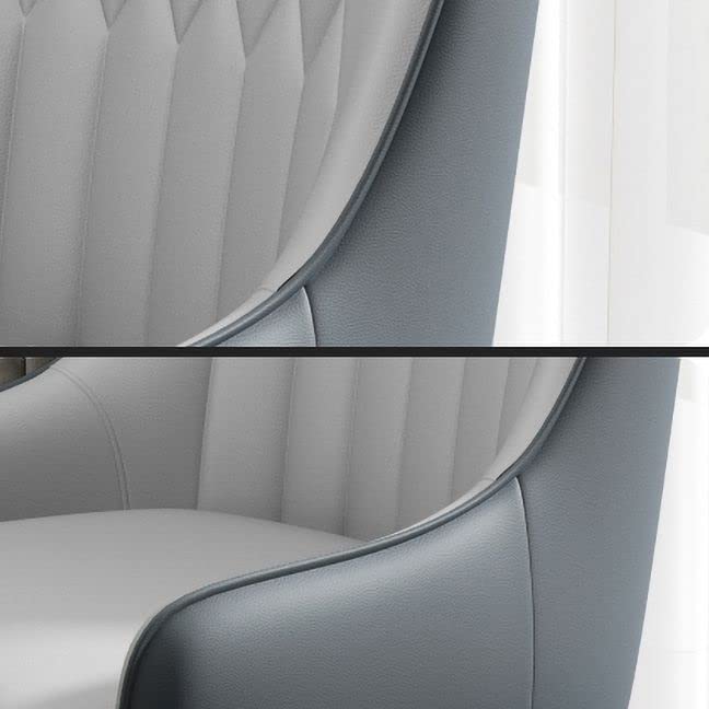 Light Gray Black Set of 2 Dining Chairs B8404