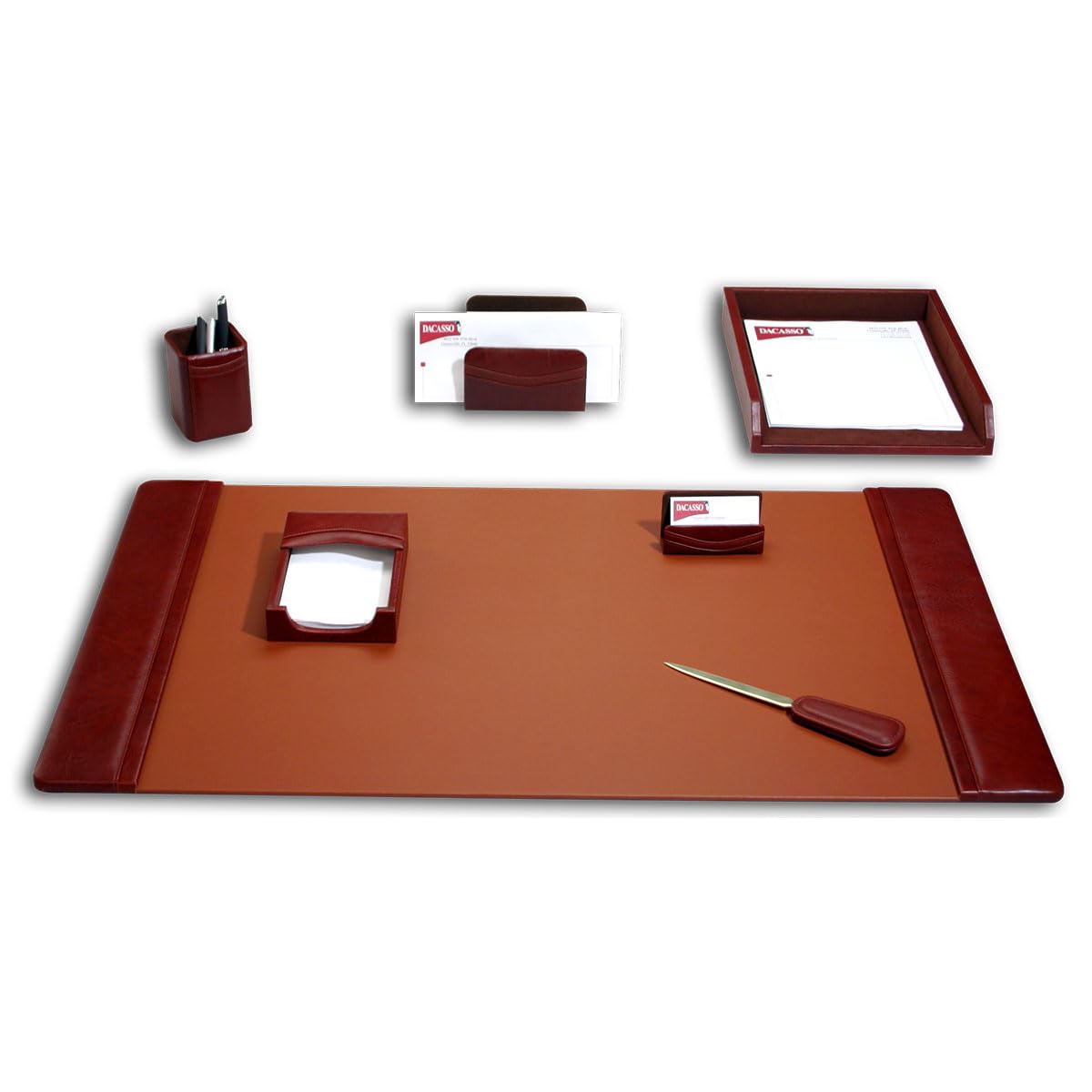 Leather 7-Piece Desk Set T627620