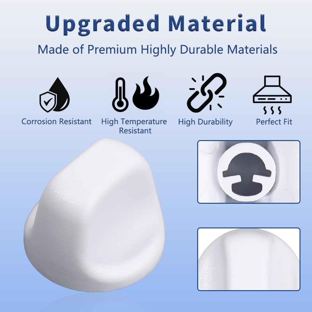 White Range Hood Knob 2Pcs U238237