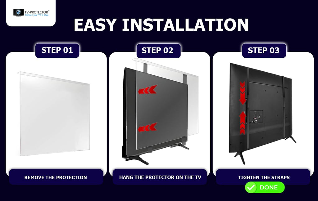 39-40 inch TV Screen Protector for LCD, LED, OLED and QLED 4K HDTV W7392