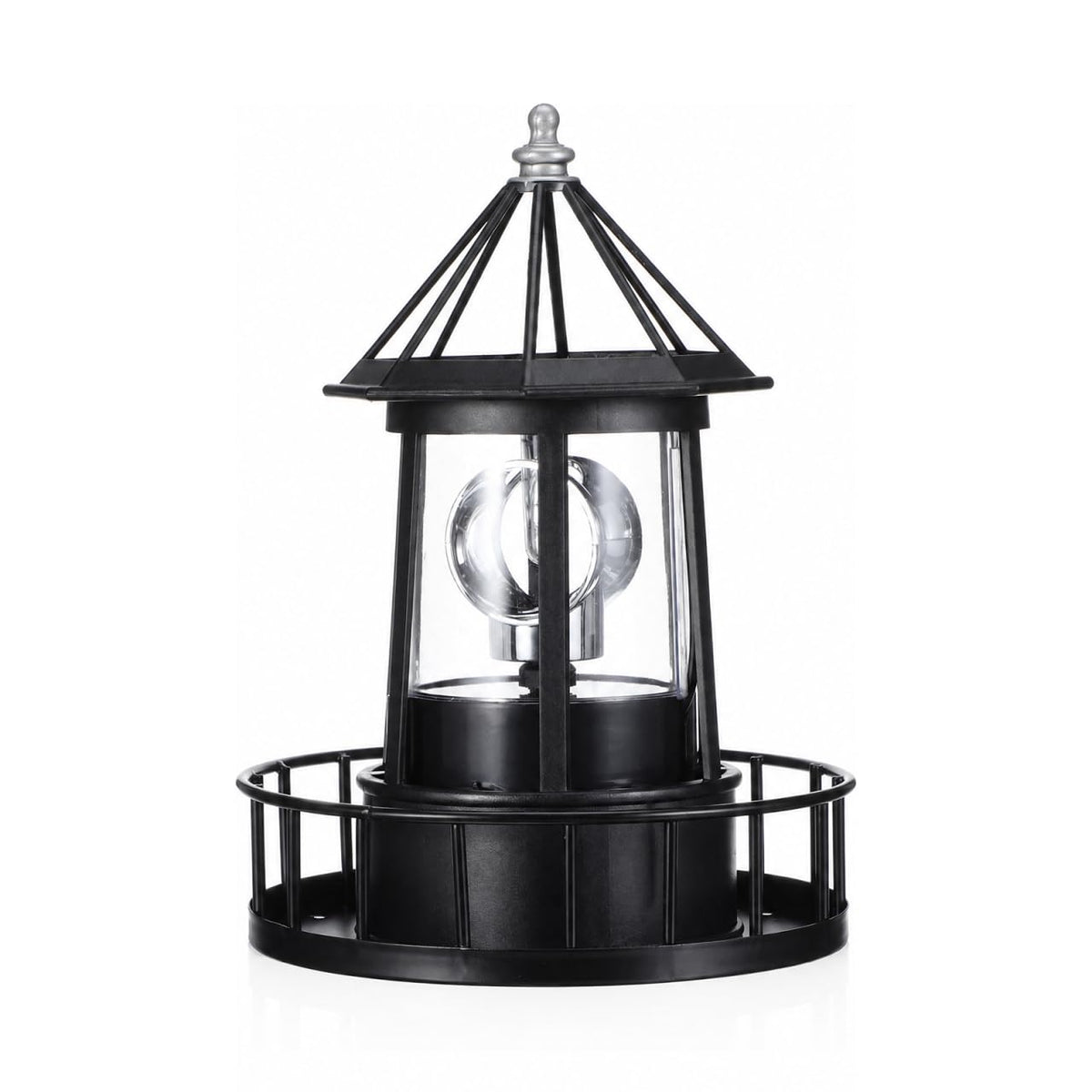 Solar Rotating Outdoor Garden Lighthouse Light E29705