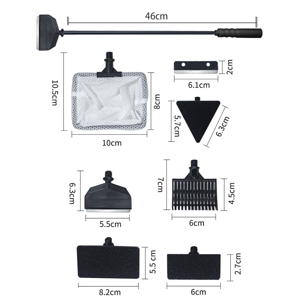 5 in 1 Aquarium Cleaning Tool Kit with Extension Handle C345161