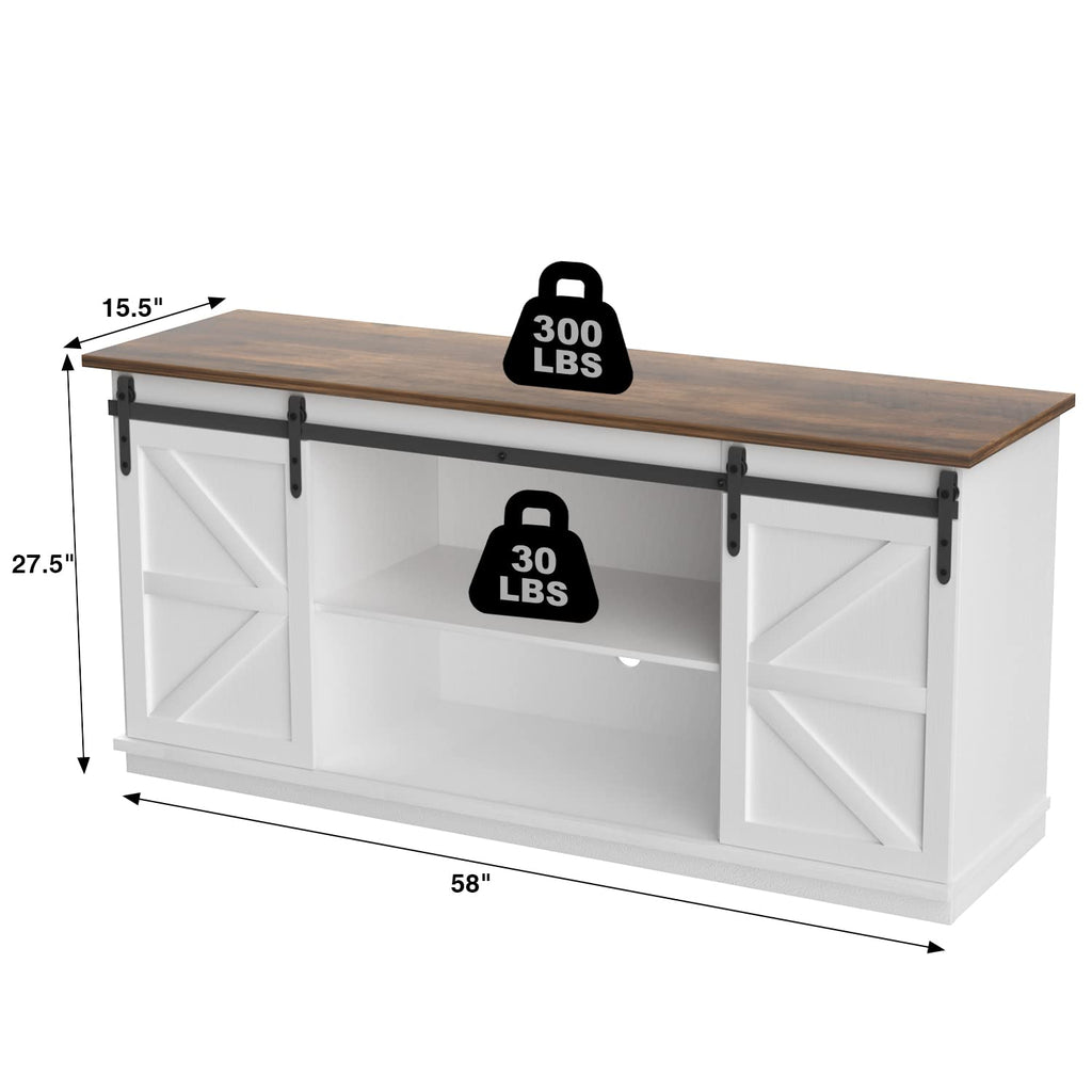 Bright White TV Stand for 65 Inch TV N856298