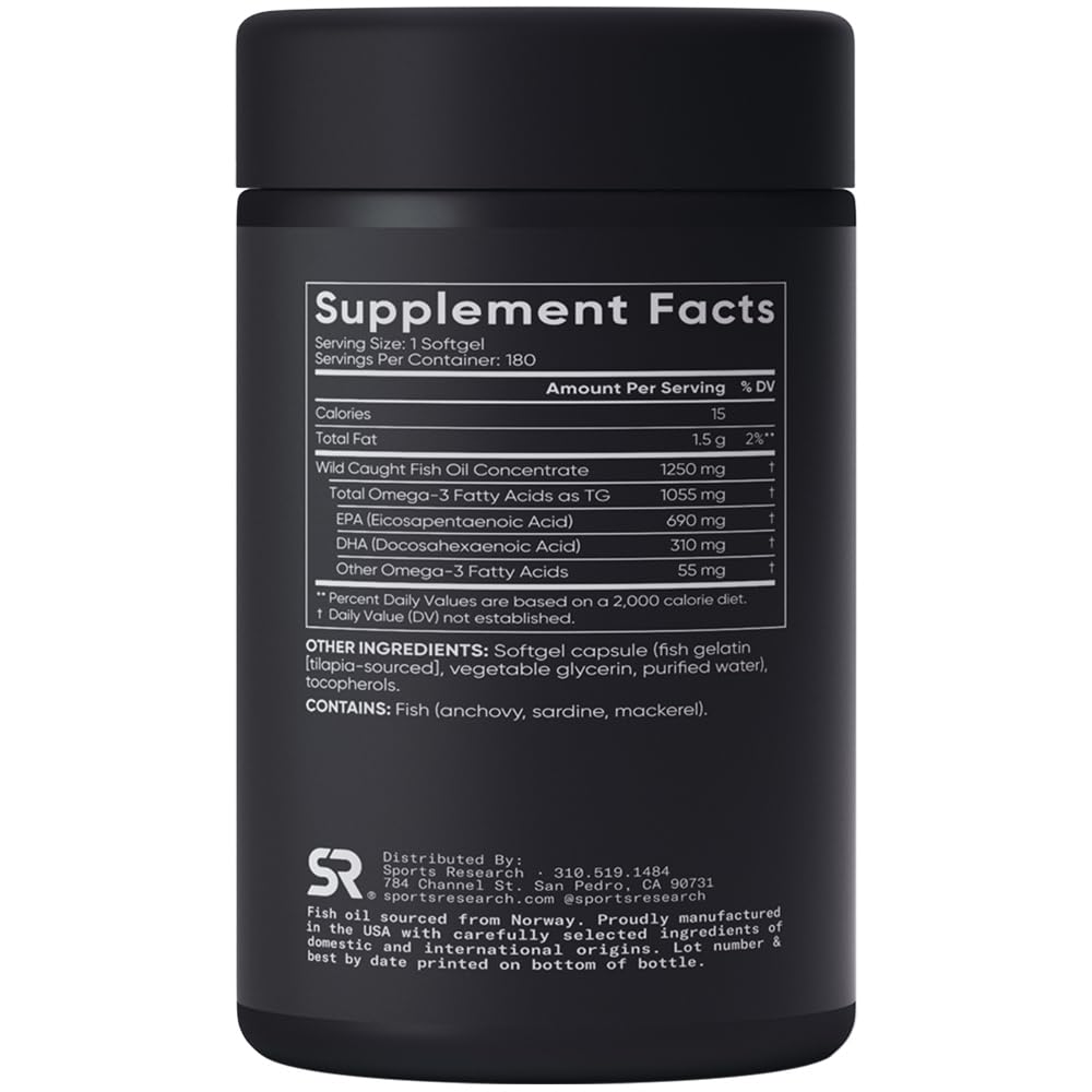 Omega-3 Fish Oil 180 Softgels G110