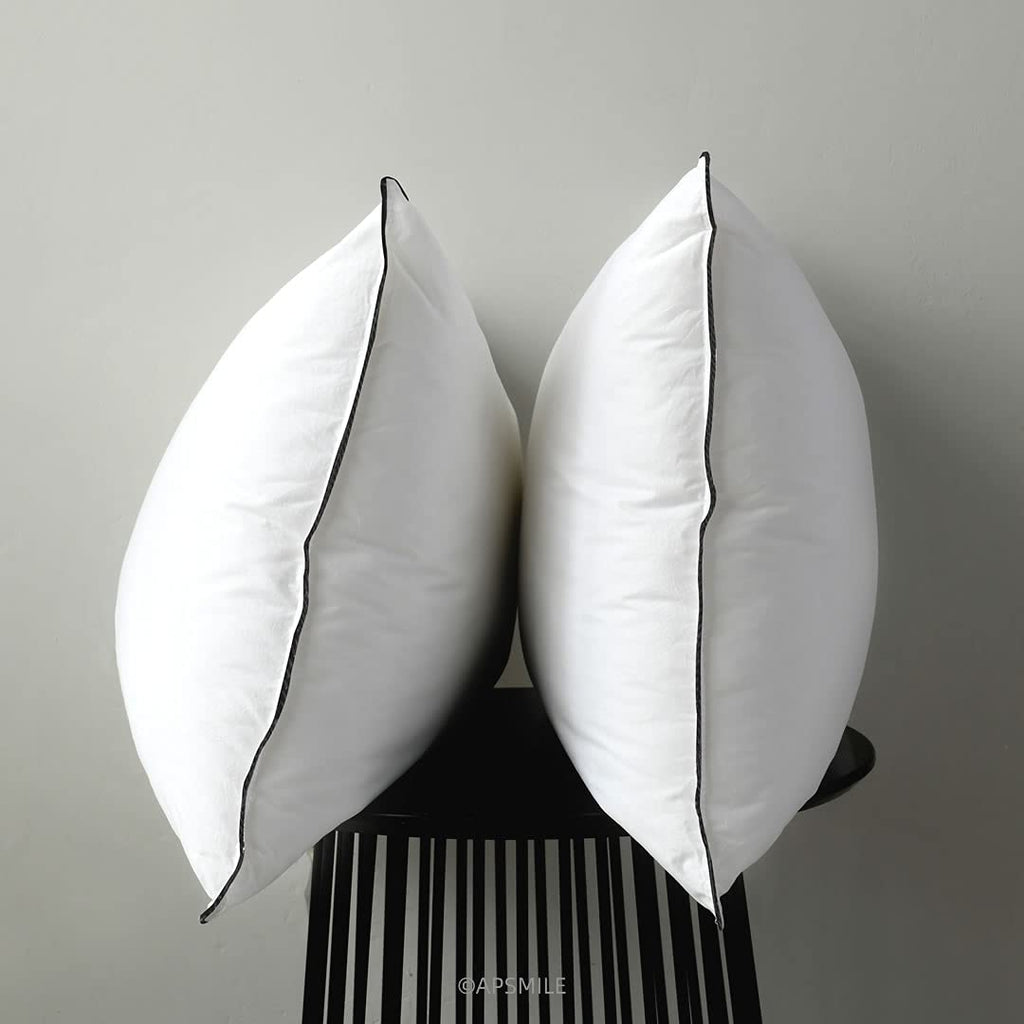 Organic Feather Down Pillows Set of 2 King Size 100% Cotton Cover S170