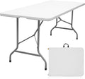 6ft White Folding Table L5847