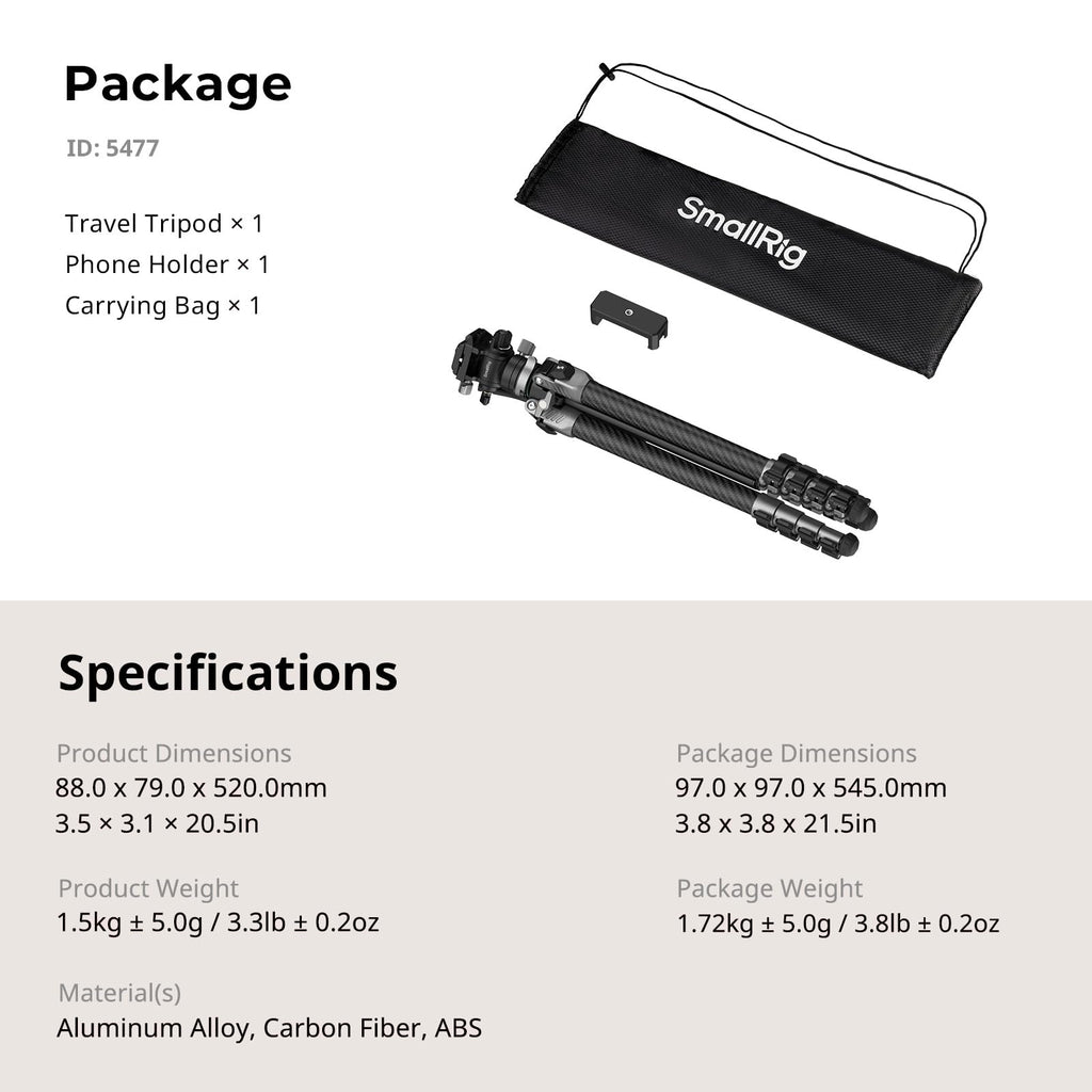 Carbon Fiber Video Tripod with Fluid Head N671