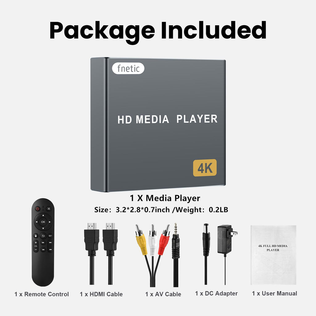 4K Full-HD Media Player with USB/SD Card Slot B112