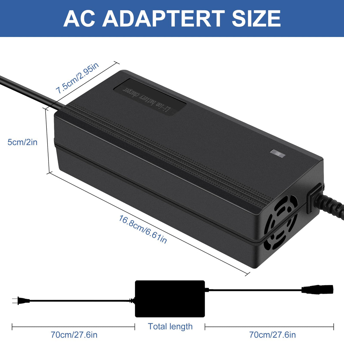 54.6V 3A Battery Charger 7 Plugs Z61742