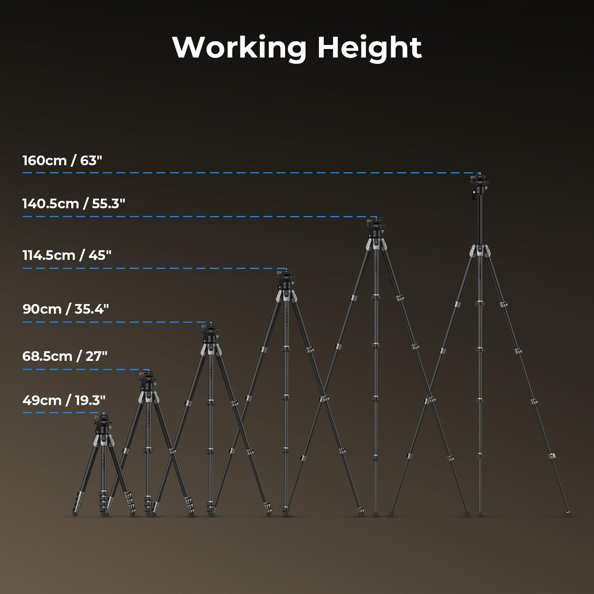 Carbon Fiber Video Tripod with Fluid Head N671