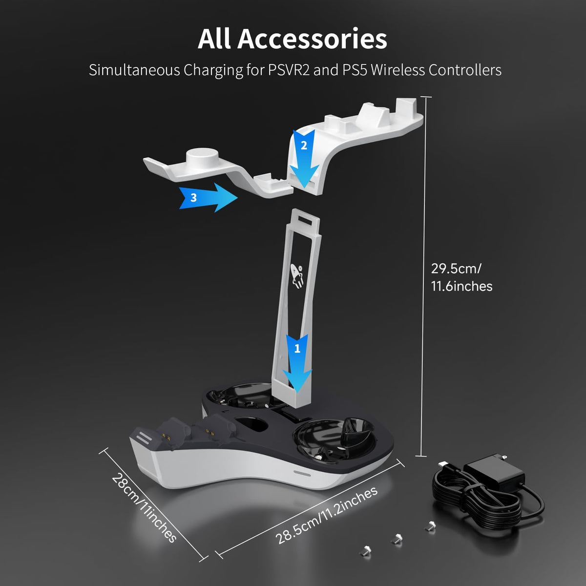 Dual Charging Station for PS5 and VR2 Controllers B189272