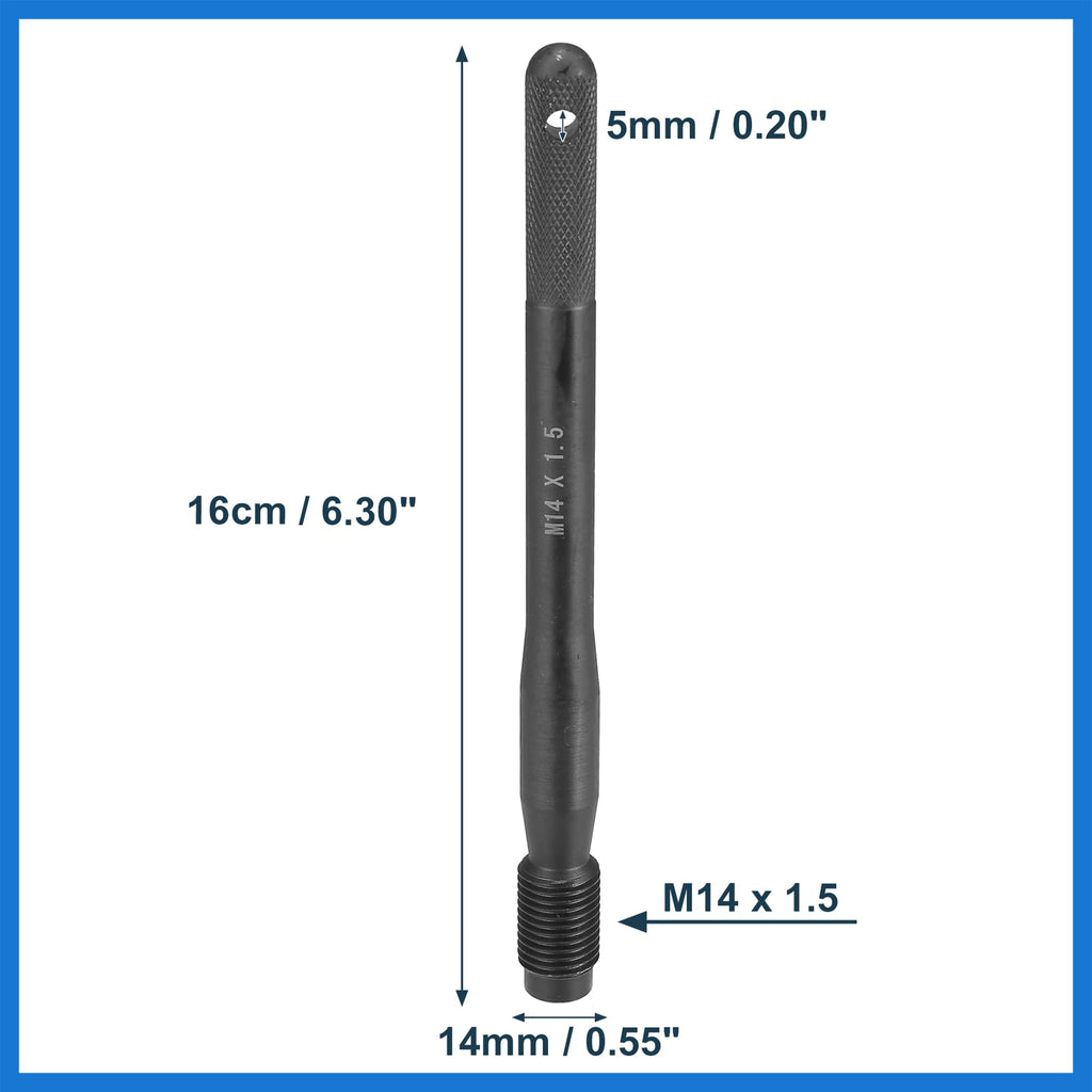 Black Carbon Steel Wheel Hangers Alignment Pin M14x1.5 R899670