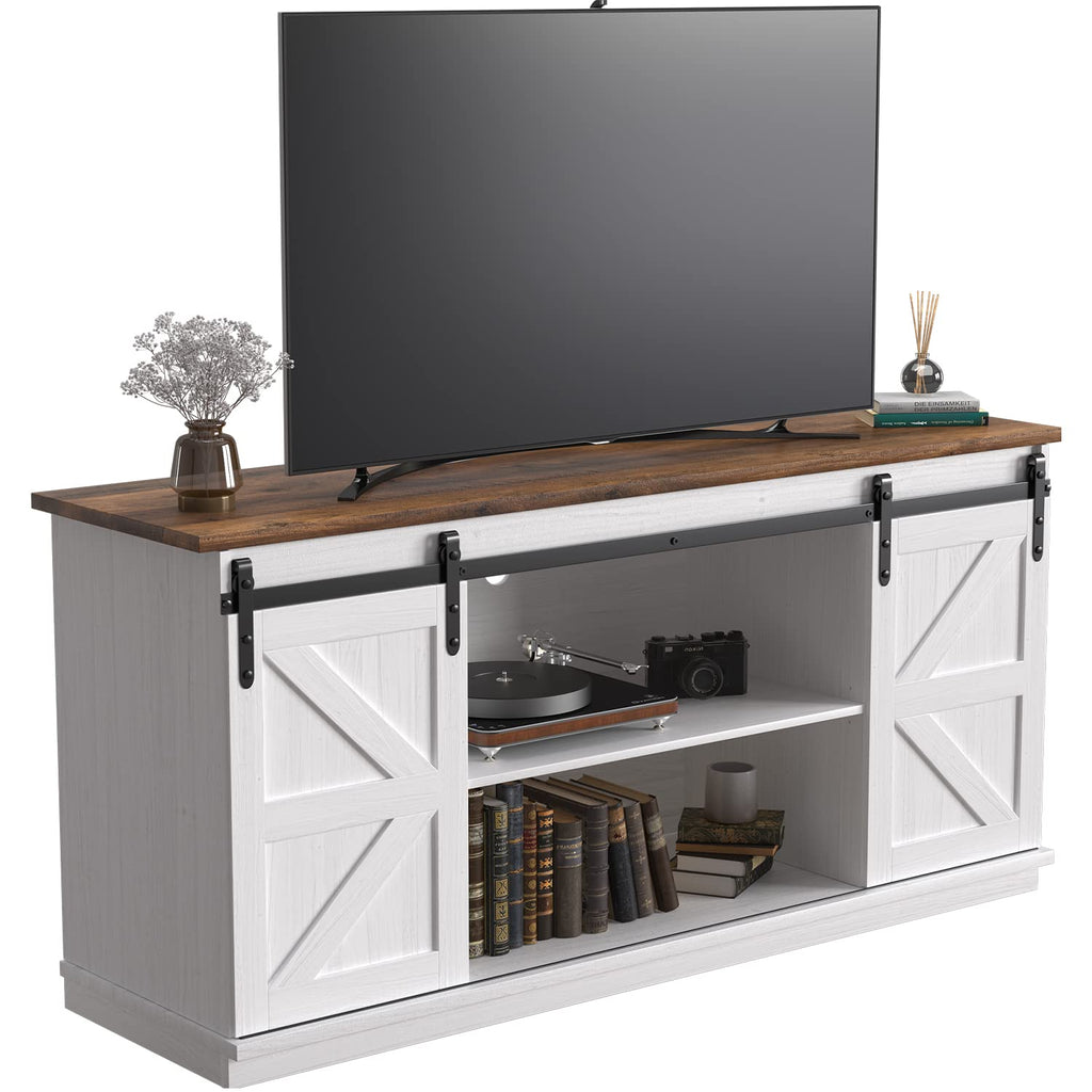 Bright White TV Stand for 65 Inch TV N856298