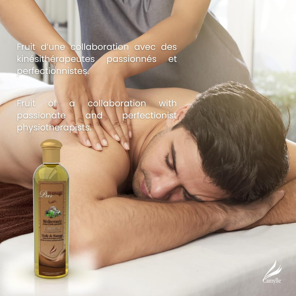 Massage Oil Set of 4 with Cotton Bag M186073