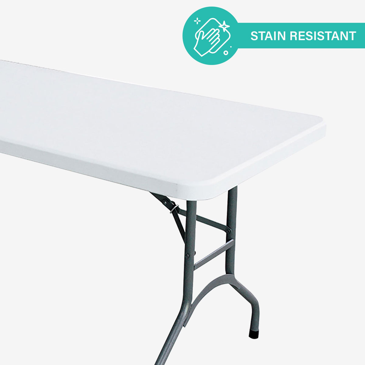 White 6 Foot Folding Multipurpose Table X678
