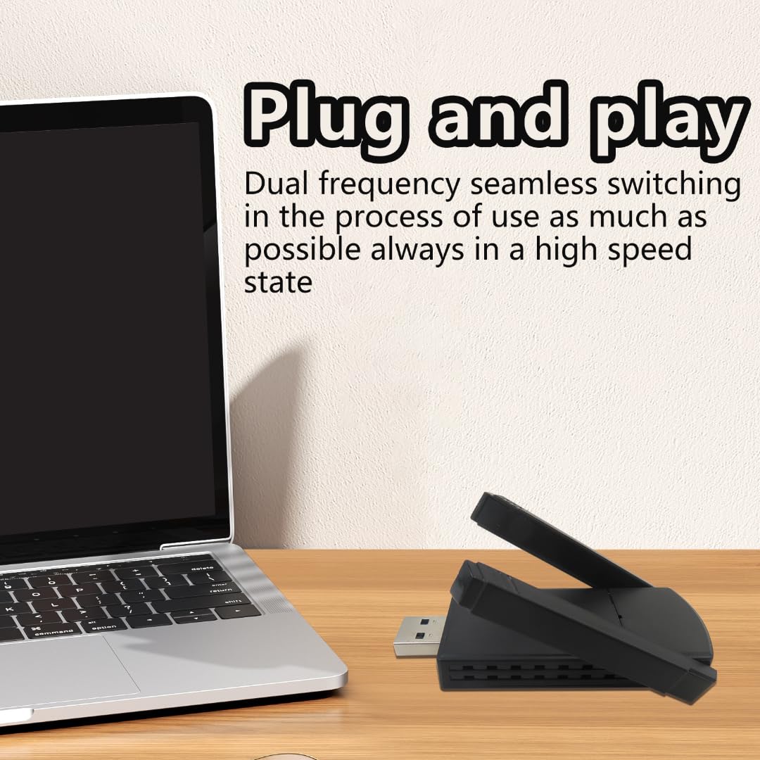 Wireless USB Adapter 1300Mbps Dual Antennas 5G/2.4G WiFi Adapter W86684