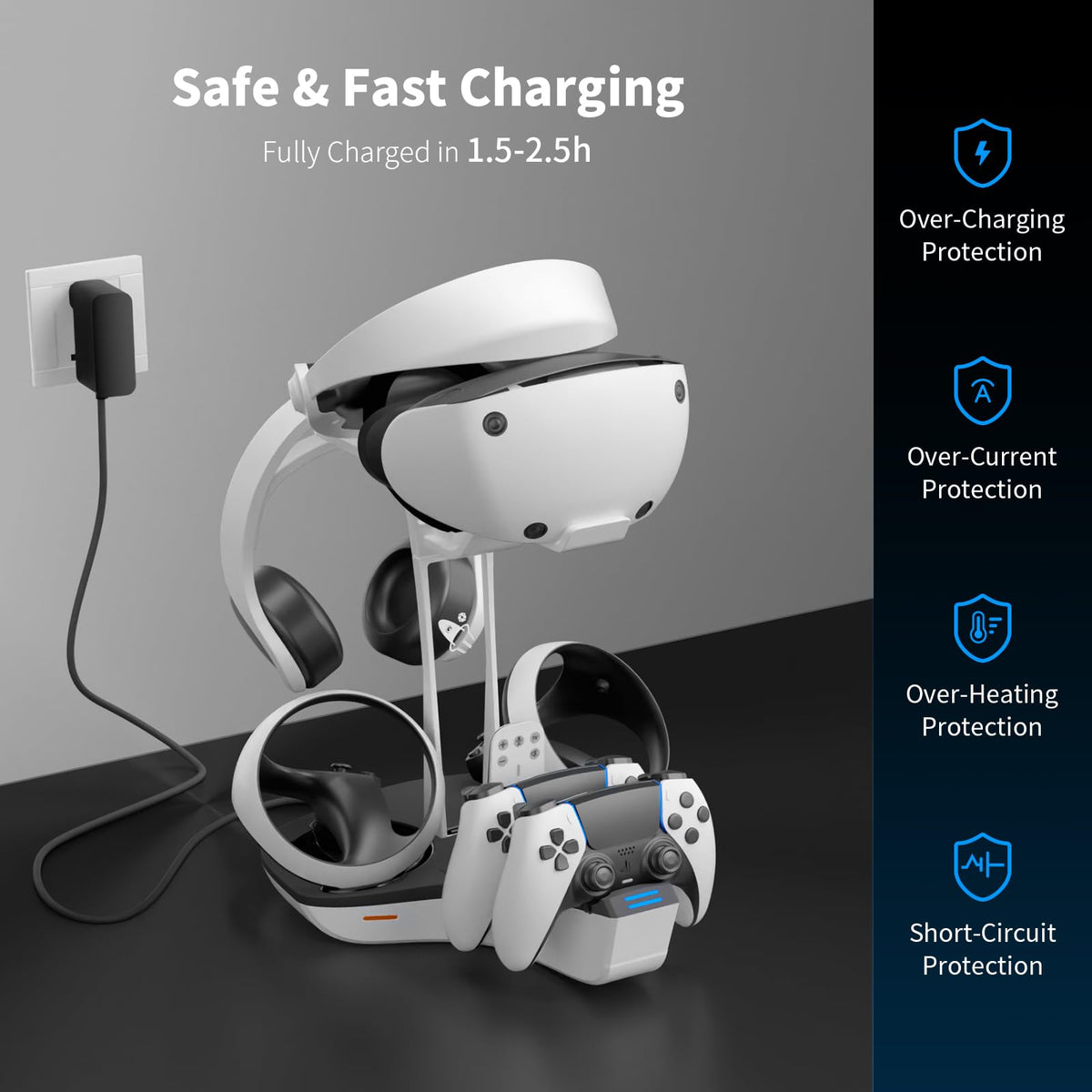 Dual Charging Station for PS5 and VR2 Controllers B189272