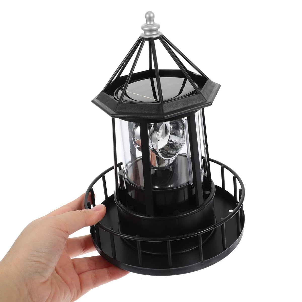 Solar Rotating Outdoor Garden Lighthouse Light E29705