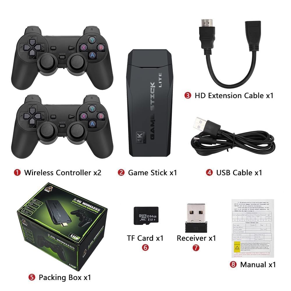 2027 Retro Gaming Console, 20,748+ Retro Game Stick, 27 Emulators I817626
