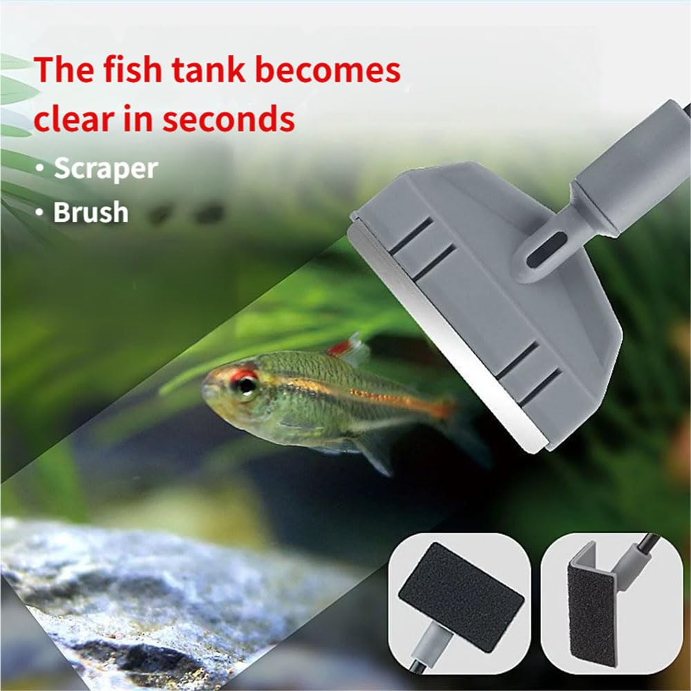 5 in 1 Aquarium Cleaning Tool Kit with Extension Handle C345161