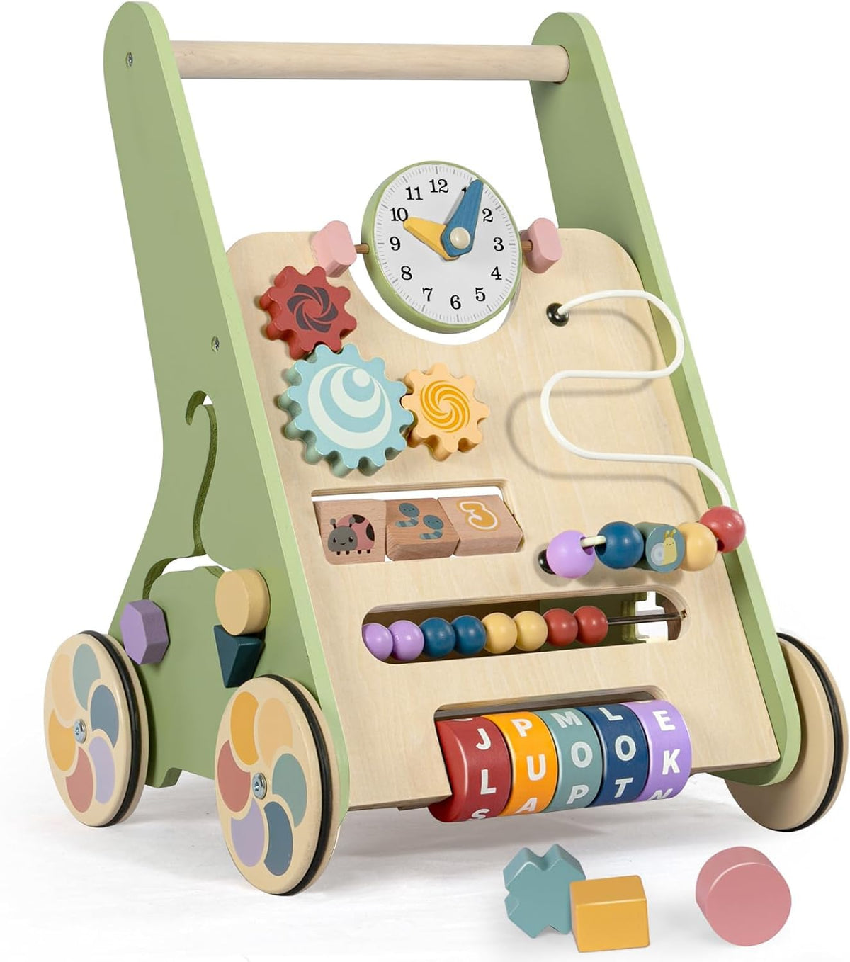 Wooden Push Walker with Wheels K70623