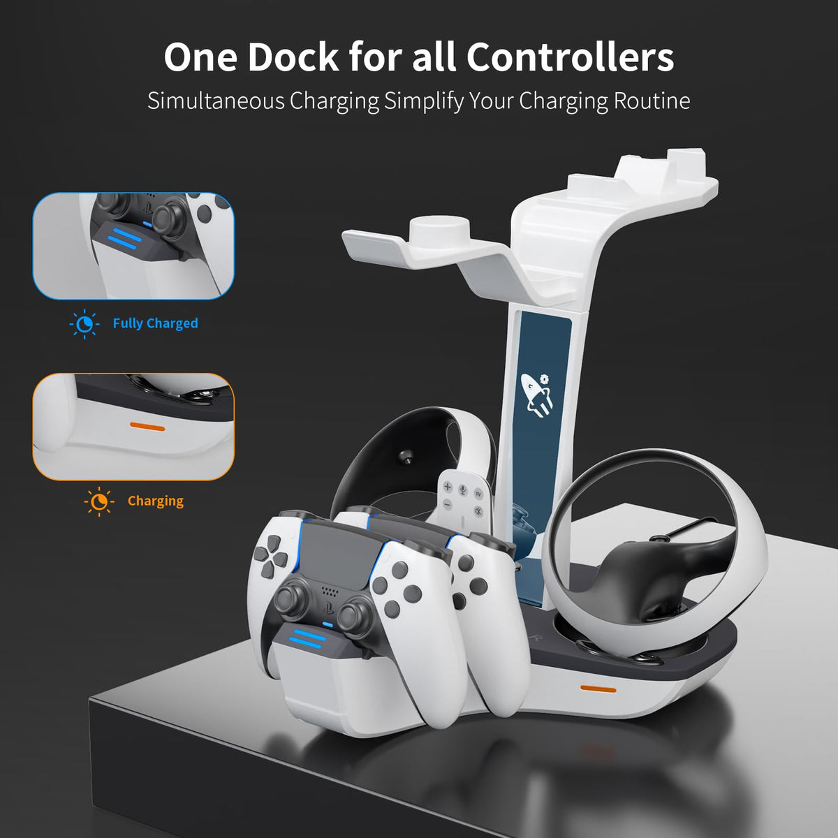 Dual Charging Station for PS5 and VR2 Controllers B189272