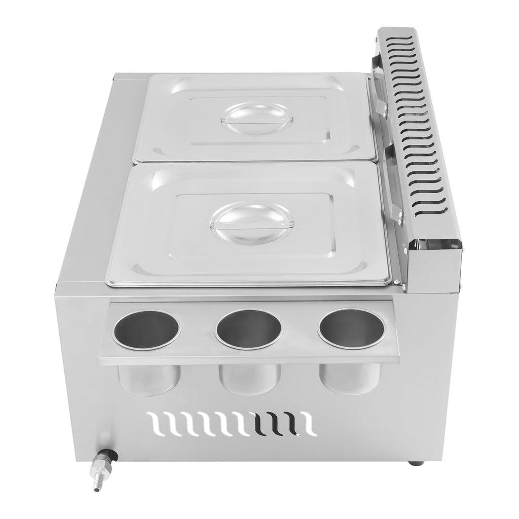 Stainless Steel Countertop Gas Deep Fryer with Basket Z4546