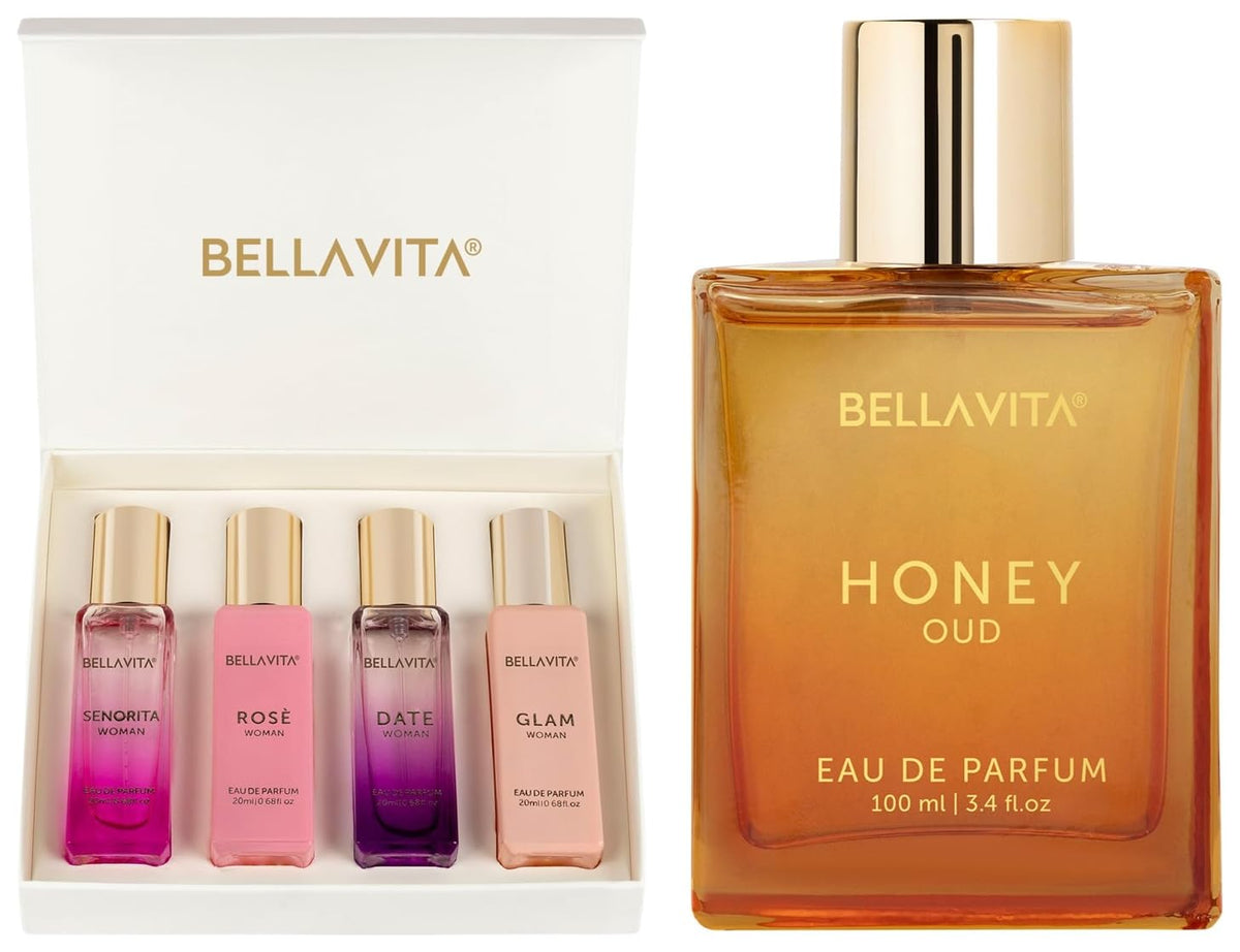 Honey Oud Vanilla Floral Bergamot Perfume Gift Set K92891