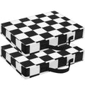 2 Pcs Extra Thick Portable Water-Repellent Stadium Seat Cushions with Handle P77133