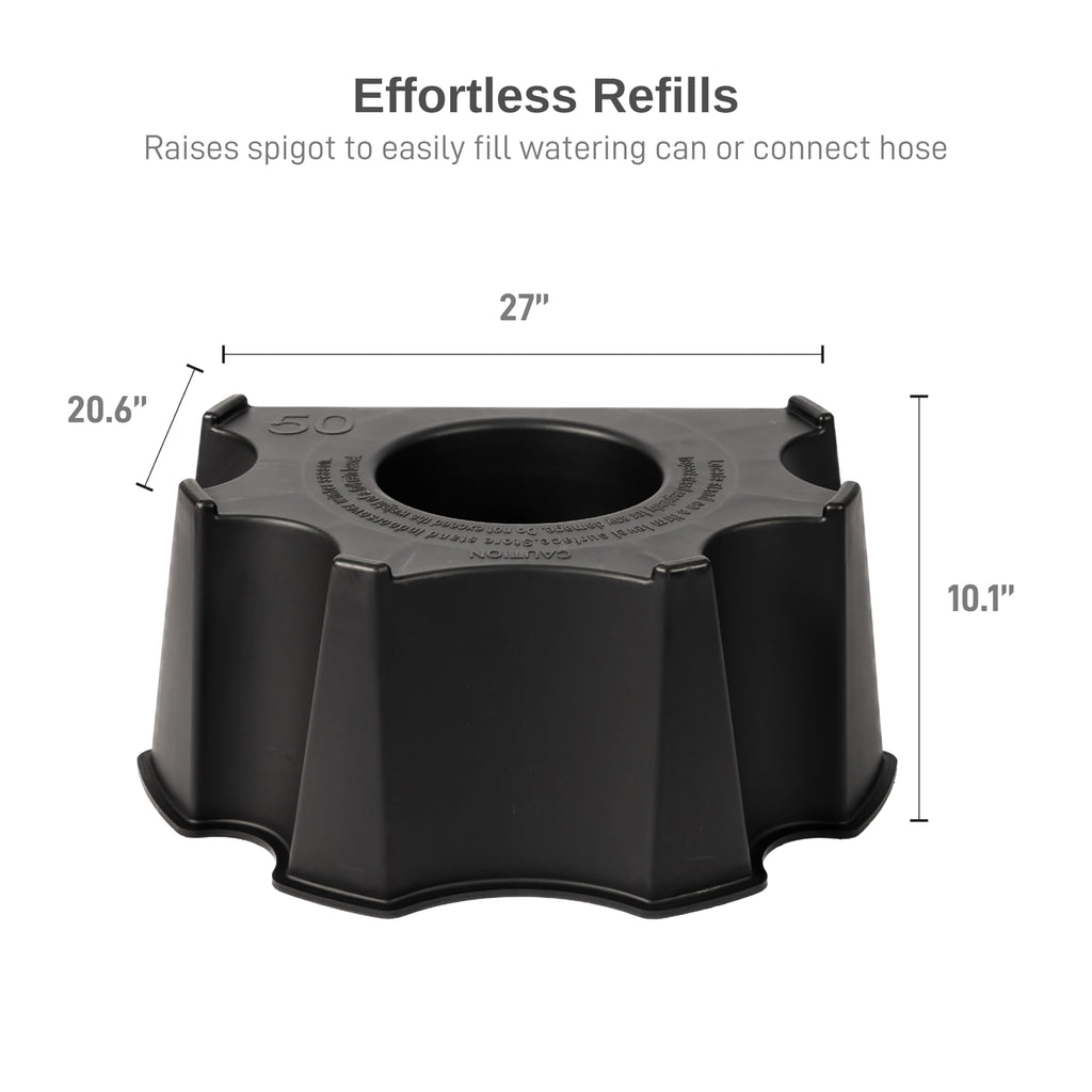 50-Gallon Black Rain Barrel Stand L4535