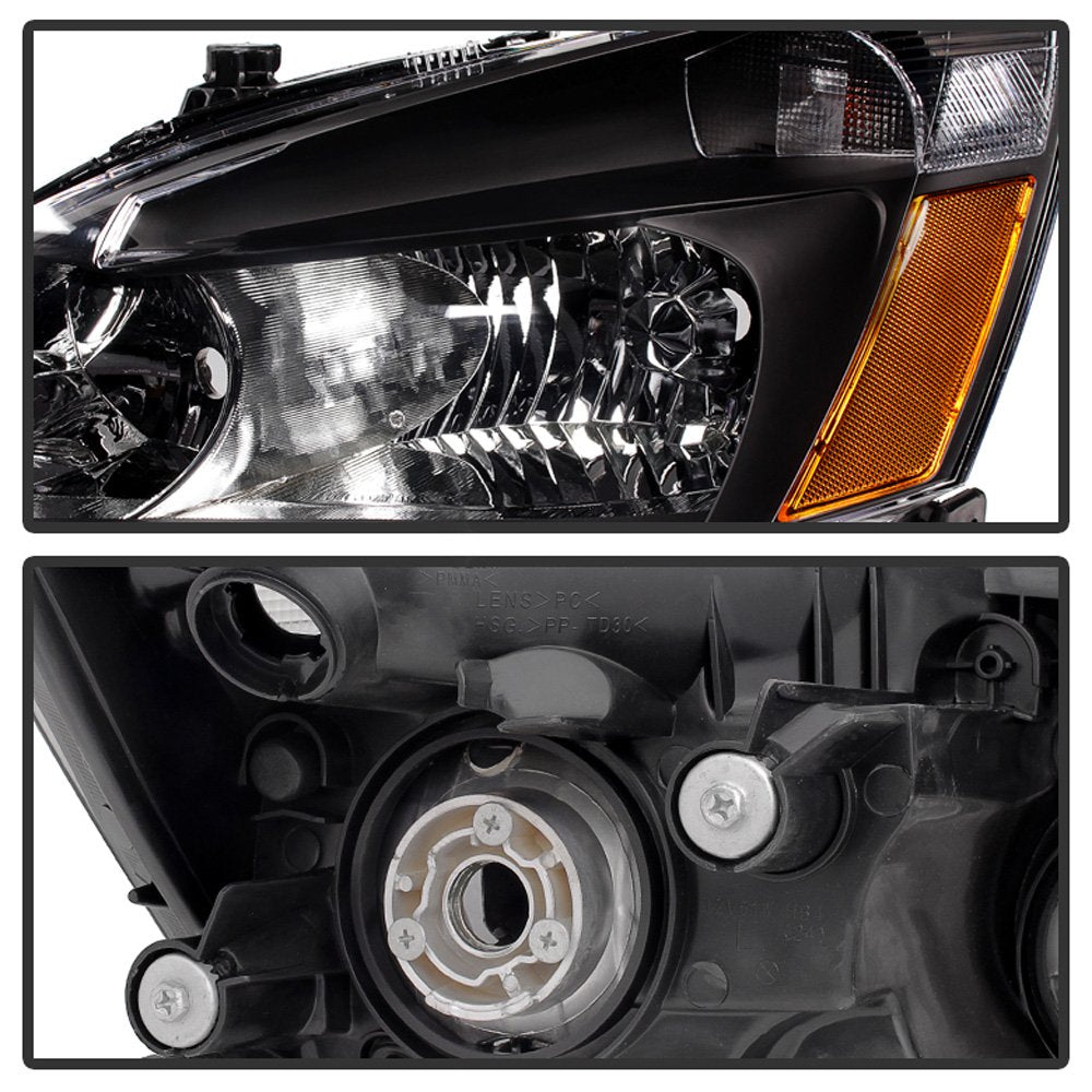 Black Crystal Headlights Driver + Passenger Side M63016