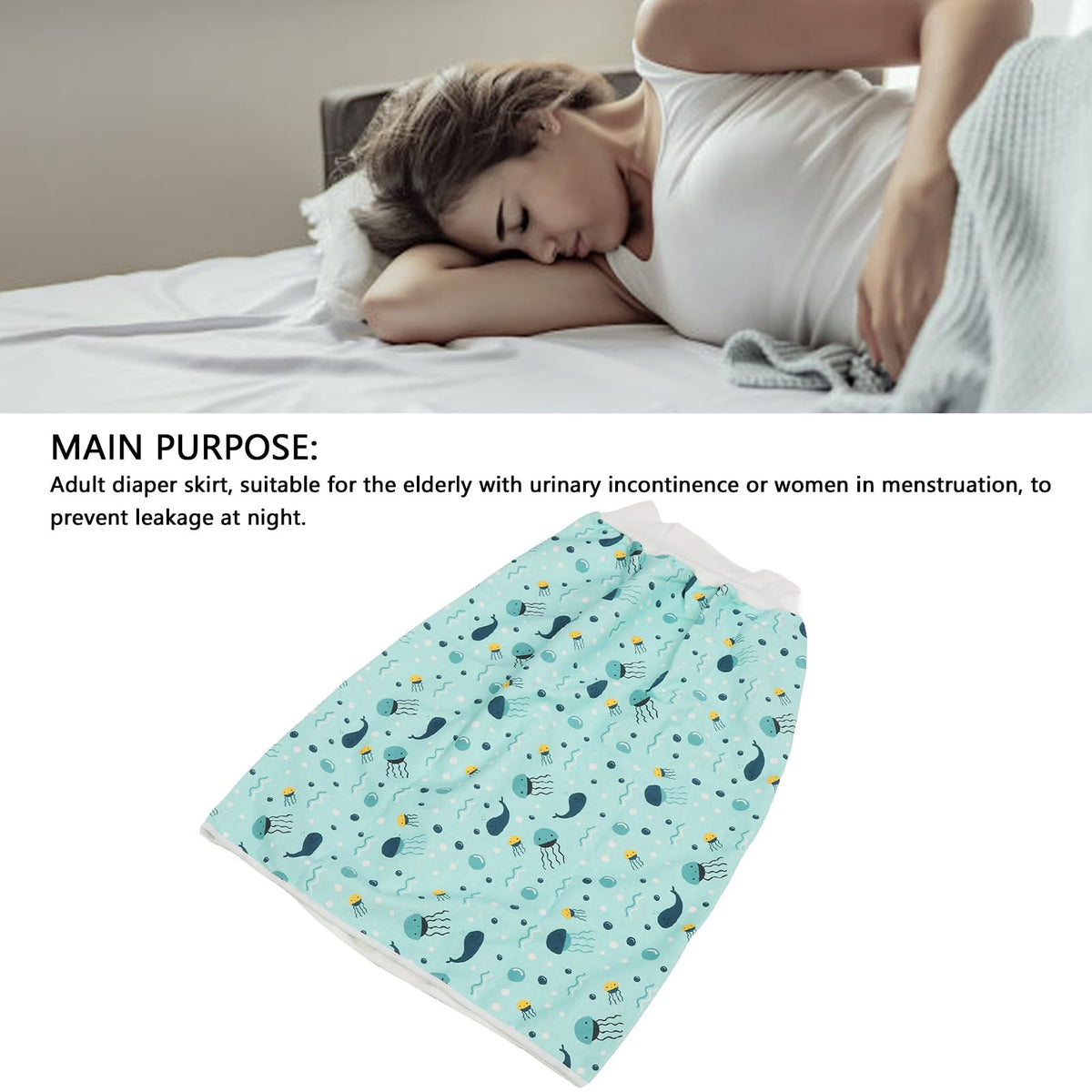 Washable Cotton Reusable Incontinence Bed Pad XL C917