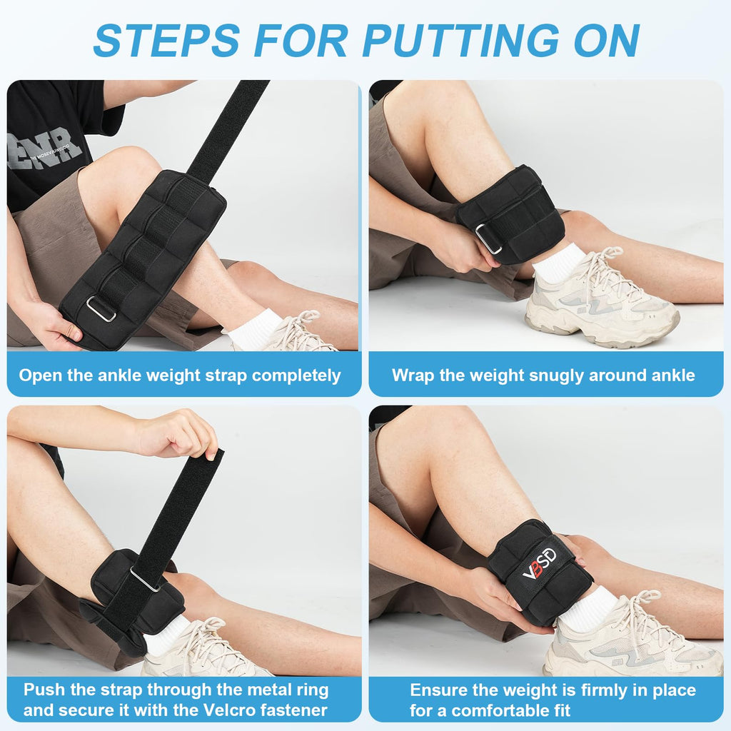 Adjustable 10lb Ankle Weights X5155