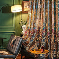 Embroidered Sheer Curtains with Floral Patterns 100"W x 84"L K87171