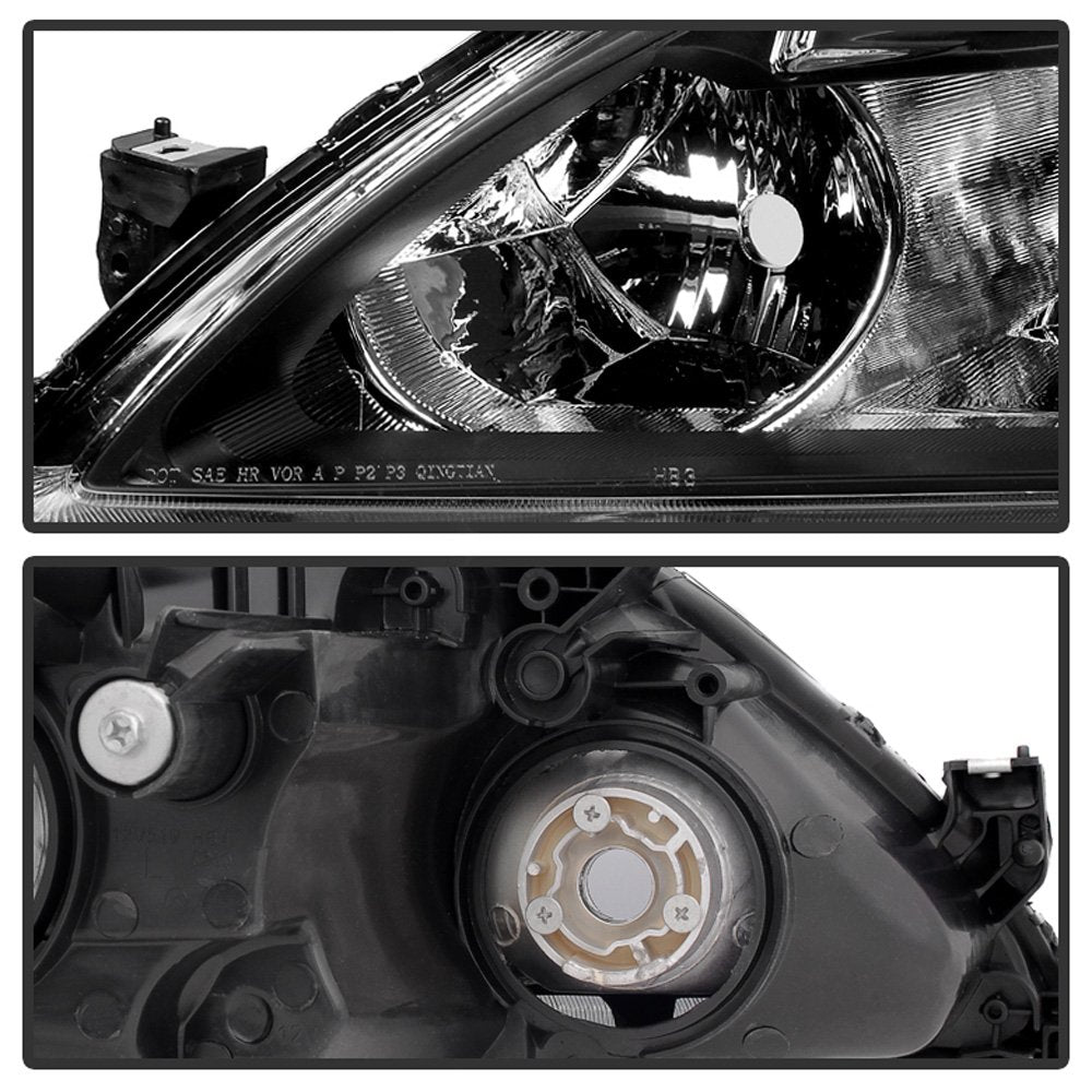 Black Crystal Headlights Driver + Passenger Side M63016