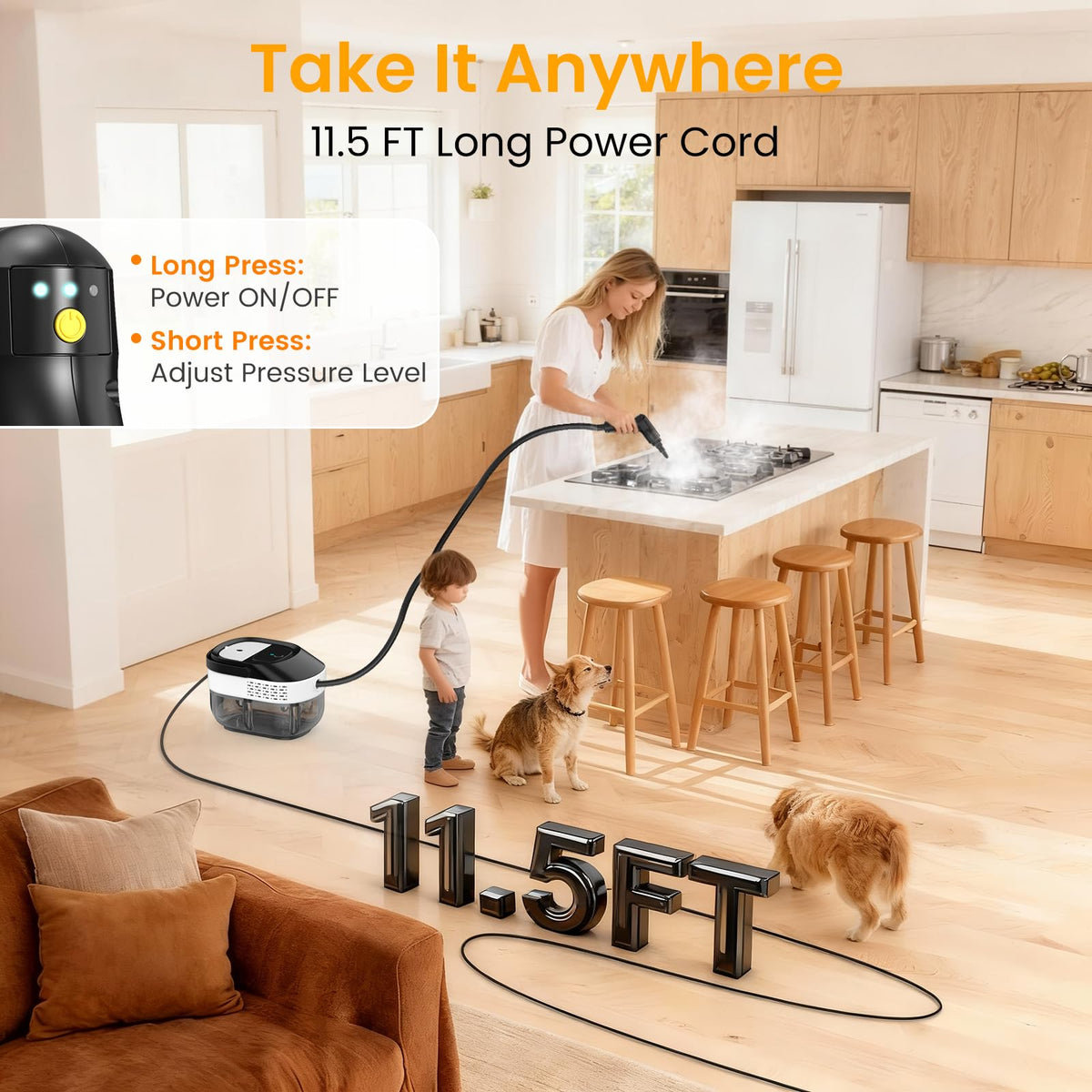1600ML Handheld Steam Cleaner Y672