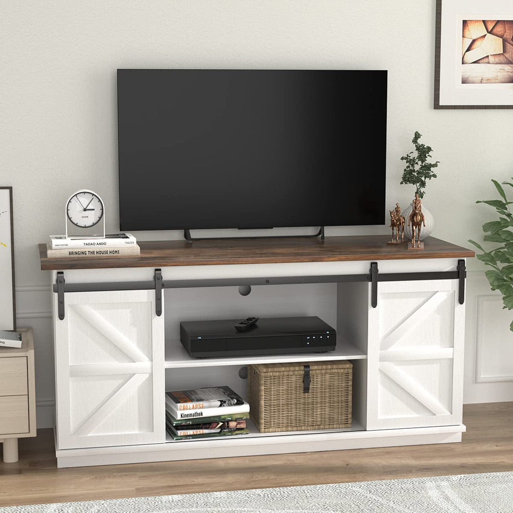 Bright White TV Stand for 65 Inch TV N856298