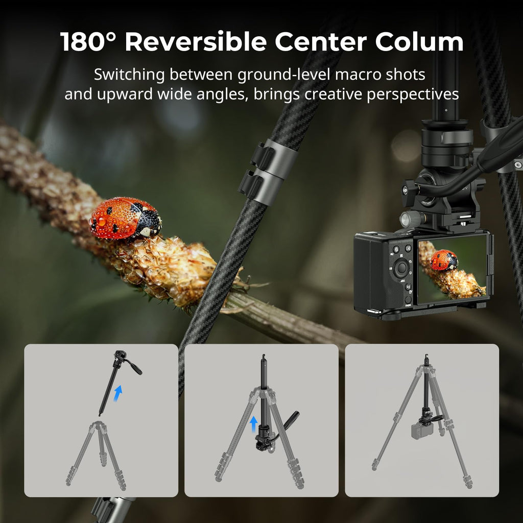 Carbon Fiber Video Tripod with Fluid Head N671