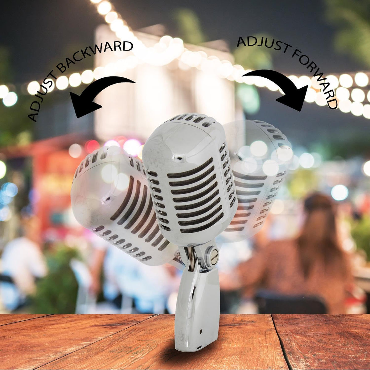Silver Retro Dynamic Vocal Microphone H303