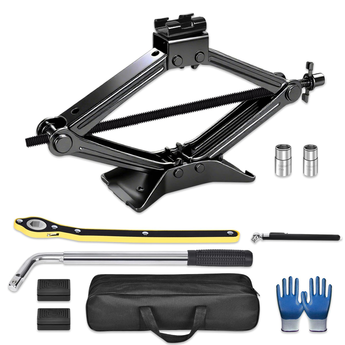 3T Scissor Jack Car Tire Changing Kit W573