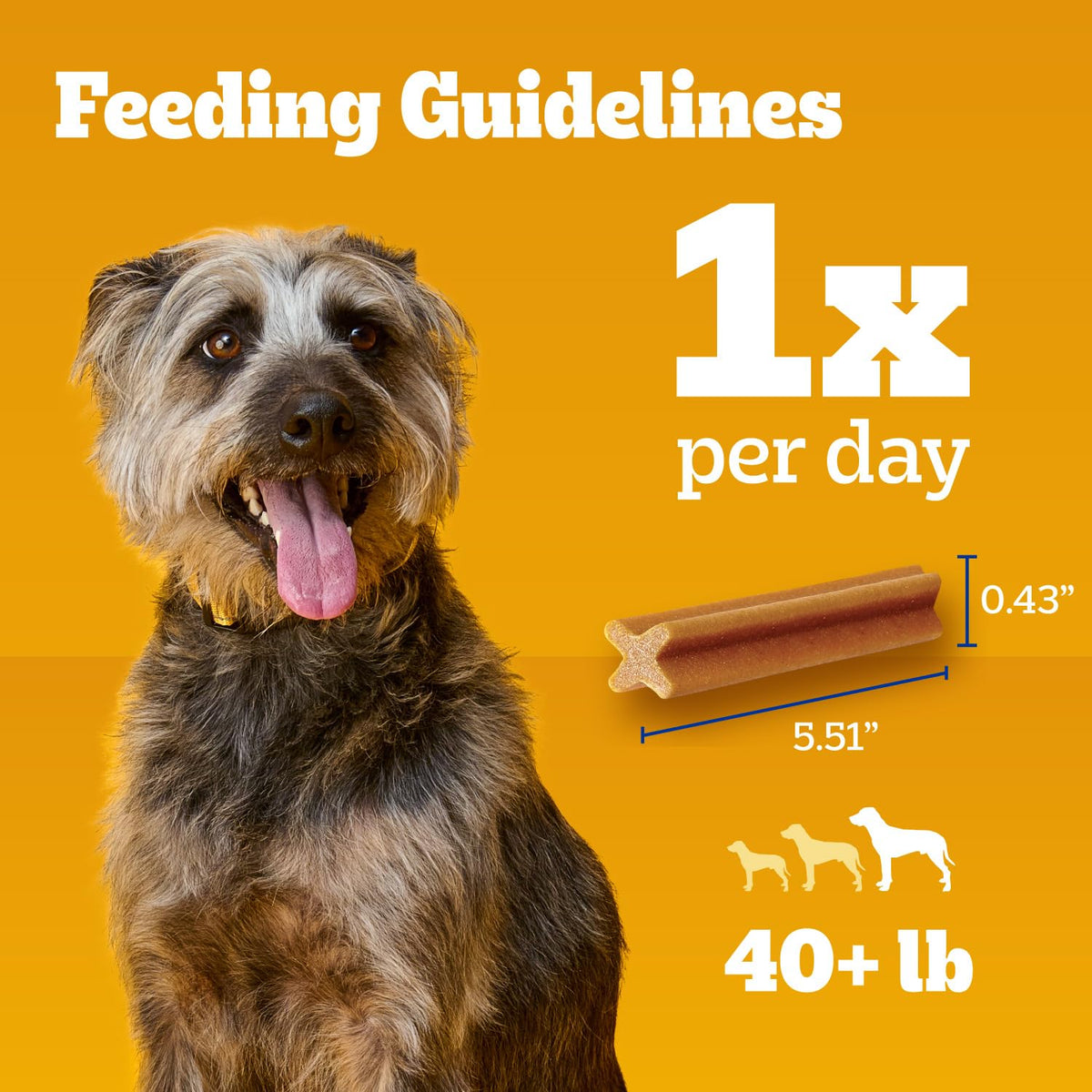 Large Breed Dental Dog Treats, 51 Count X109