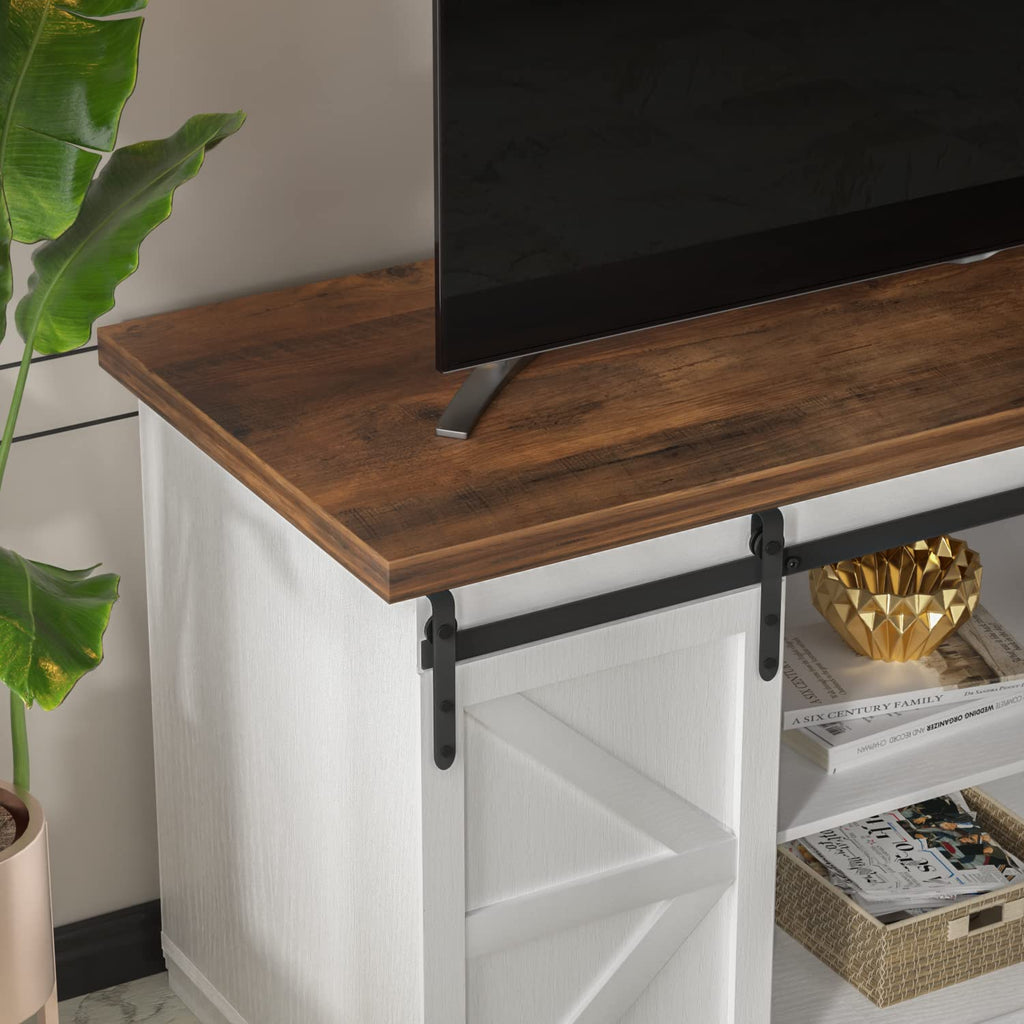 Bright White TV Stand for 65 Inch TV N856298