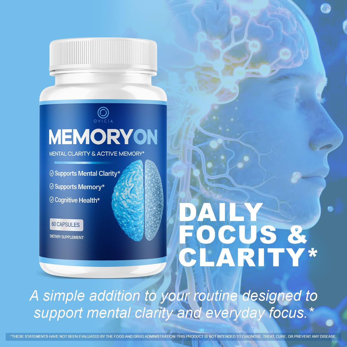 60 Capsules Brain Support Pills O605