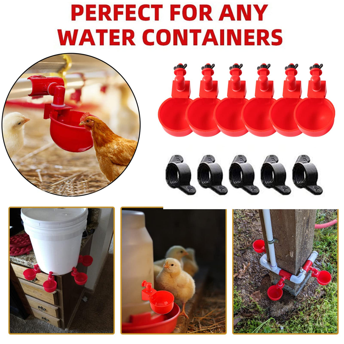 Automatic Poultry Waterer Drinking Bowl K19445