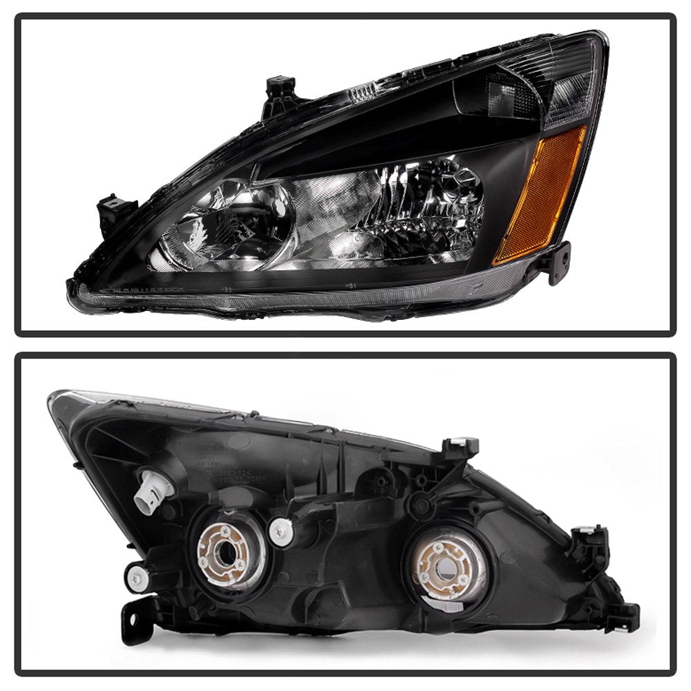 Black Crystal Headlights Driver + Passenger Side M63016