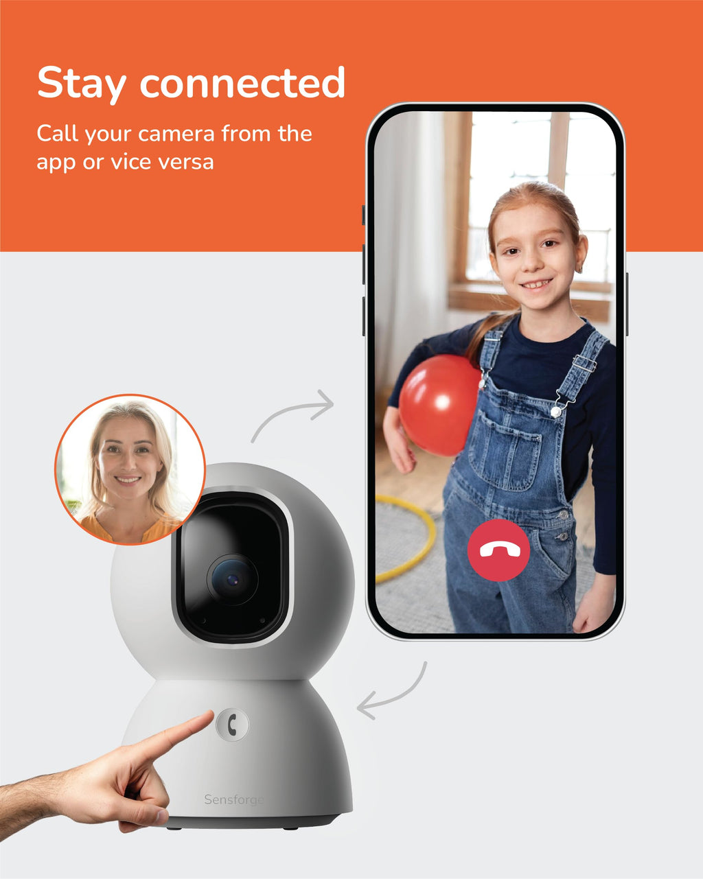 2.5K Indoor Pan-Tilt Security Camera U210036