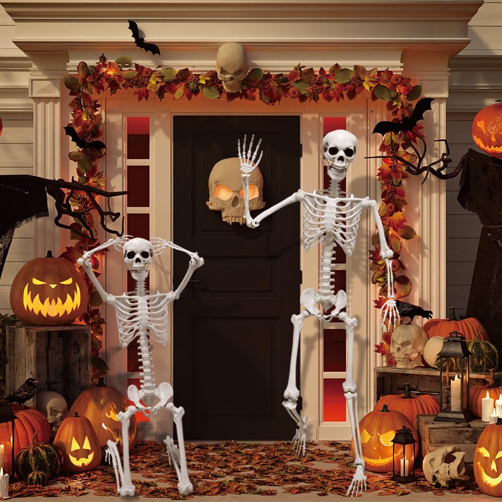 5.9FT Poseable Life Size Skeleton with Movable Joints V594