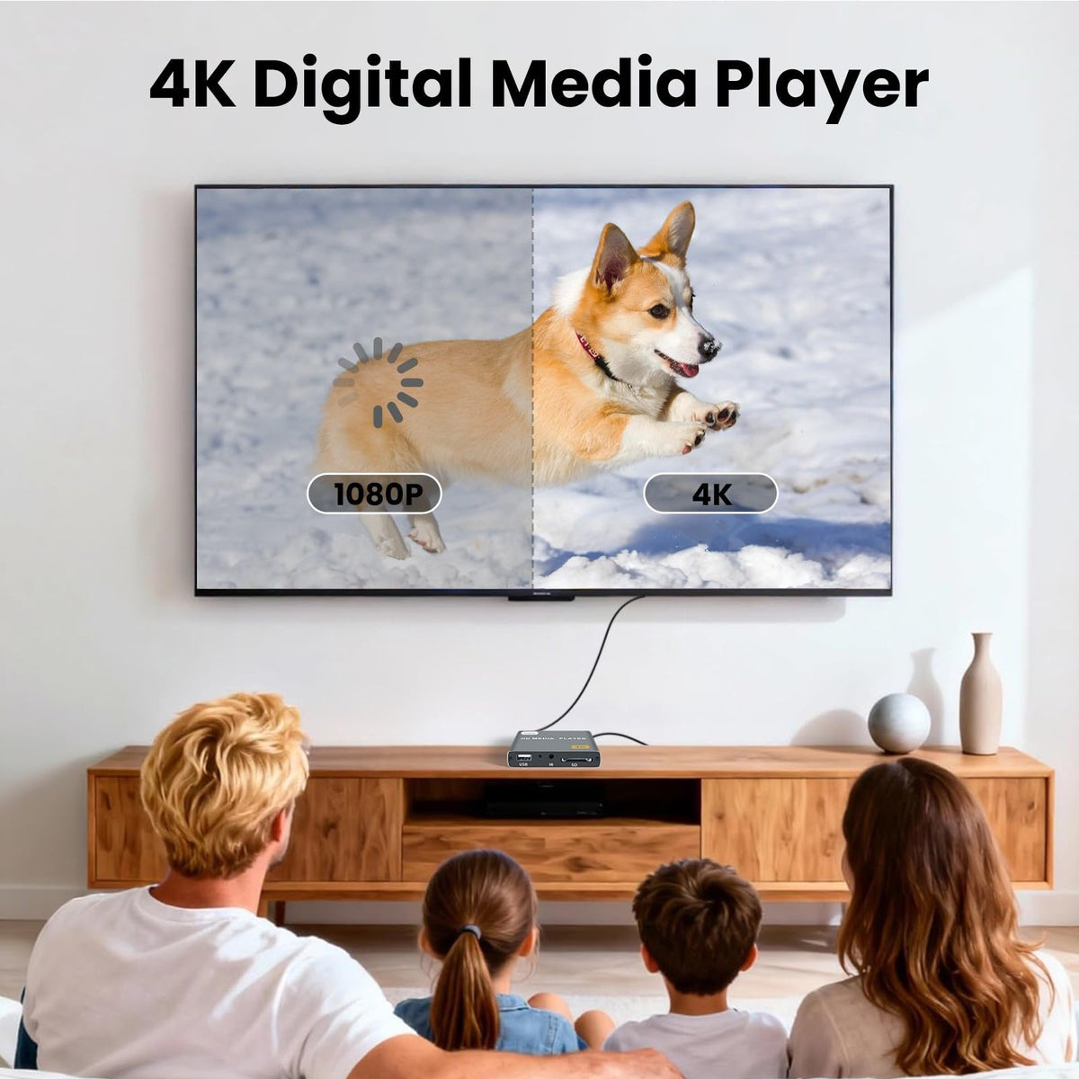 4K Full-HD Media Player with USB/SD Card Slot B112