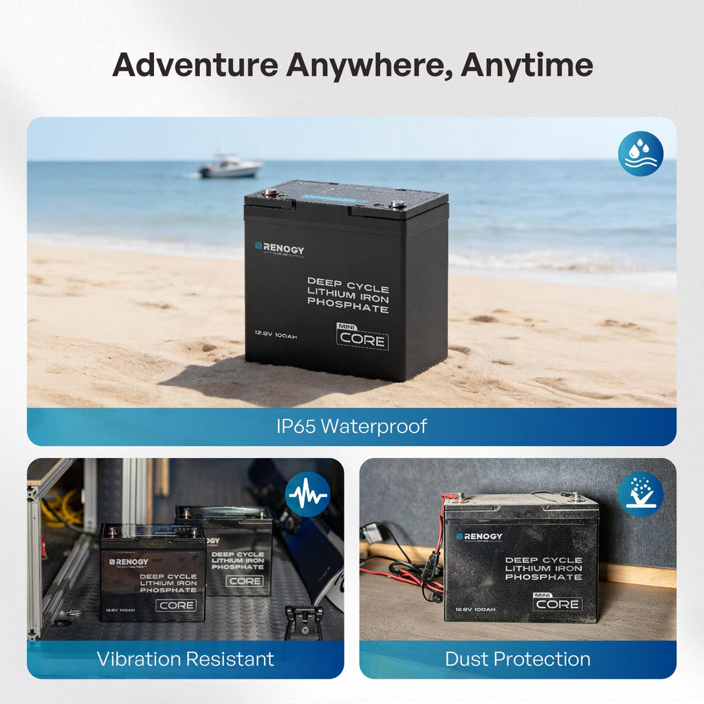 12V 100Ah Mini Size LiFePO4 Lithium Battery U7780