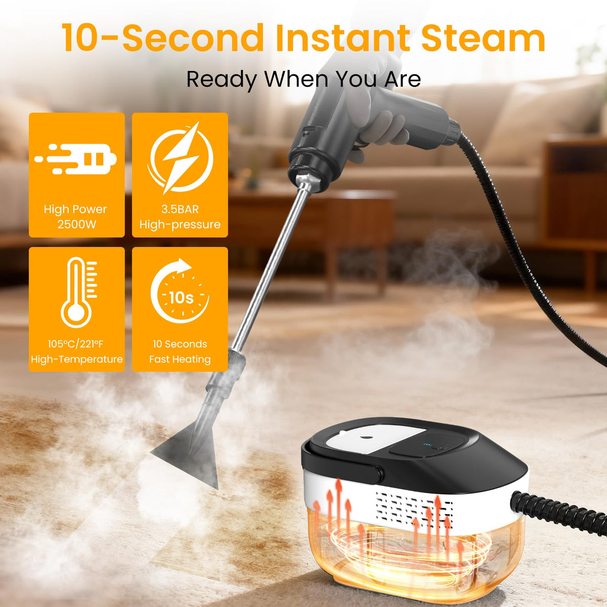 1600ML Handheld Steam Cleaner Y672